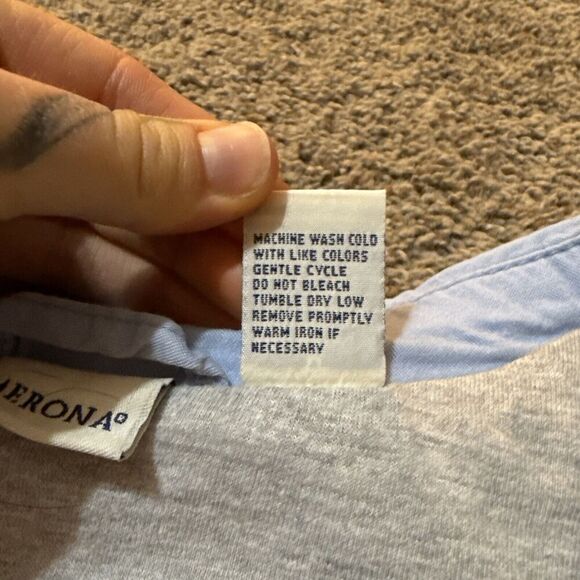 Vintage Merona Cotton Chambray Bomber‎ Jacket Womens M Preppy Harrington Canvas - Picture 3 of 9